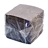 NPS SFG-70 Spilfyter Universal Sorbent Streetfyter Single Weight Dimpled Pad, 18' Length x 16' Width, Gray (Bag of 200)