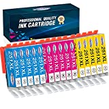 Compatible 251XL Ink Cartridge Replacement for Canon 251 251XL CLI-251 PGI-250 Used in Canon Pixma MX922 IX6820 IP7220 IP8720 MG7520 MG5520 MG5420 MG6320, 15 Packs (Color Ink) by Paeolos