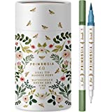 Primrosia 60 Dual Tip Marker Pens, Fineliner and Watercolor Brush Pens for Art Sketching Illustration Calligraphy Permanent Highlighter Bullet Journal Drawing Coloring
