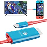 EhYoo Portable Switch Dock USB Type C to HDMI Conversion Cable for TV Docking Mode on Nintendo Switch, Steam Deck, Samsung Dex Station and S21/S20/Note20/TabS7 4K for Travel