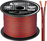 InstallGear 16 Gauge AWG 100ft Speaker Wire True Spec and Soft Touch Cable Wire - Red/Black (Great Use for Car Speakers, Stereos, Home Theater Speakers, Surround Sound, Radio)