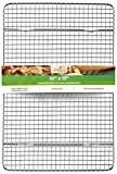 Oven Safe, Heavy Duty Stainless Steel Baking Rack & Cooling Rack, 10 x 15 inches Fits Jelly Roll Pan