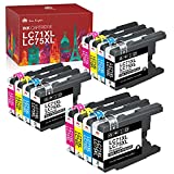 Toner Kingdom Compatible Ink Cartridge Replacement for Brother LC75 LC71 LC79Xl for MFC-J430W J835DW J6710DW J280W J825DW J625DW J425W J6510DW Printer 12-Pack (3 Black, 3 Cyan, 3 Magenta, 3 Yellow)