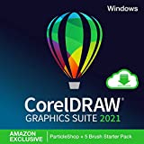 CorelDRAW Graphics Suite 2021 | Graphic Design Software for Professionals | Vector Illustration, Layout, and Image Editing | Amazon Exclusive ParticleShop Brush Pack [PC Download]