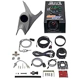GlowShift 3in1 Diesel Gauge Package Compatible with Ford Super Duty F-250 F-350 7.3L Power Stroke 1999-2002 - 60mm Black Dial 1500 F EGT w/ Digital Boost & Temp Readings - Gray Single Pillar Pod