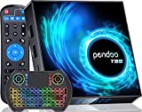 Android TV Box 10.0 4GB RAM 128GB ROM, 2021 Upgraded Pendoo T95 Android TV Box Allwinner H616 2.4G/5.8GHz WiFi Bluetooth, Android Box 10.0 with Wireless Mini Keyboard Ultra HD 6K HDR TV Box.