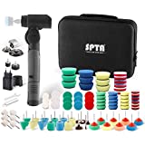 SPTA Cordless Mini Car Polisher, 3.7V Micro Cordless Scratches Killer Car Polisher With 3 Different Speed RO/DA Mini Car Polisher for Conor Detailing Buffing, polishing, Sanding and Cleaning -LD103