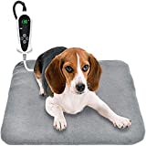 RIOGOO Pet Heating Pad, Upgraded Electric Dog Cat Heating Pad Indoor Waterproof, Auto Power Off (M: 18'x 18')