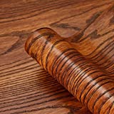 Wood Wallpaper Peel and Stick Wallpaper Removable Wall Covering Decorative Wooden Grain Film Vinyl Decal Roll 15.8“x 78.7”