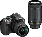 Nikon D3400 DSLR Camera with AF-P DX NIKKOR 18-55mm f/3.5-5.6G VR and AF-P DX NIKKOR 70-300mm f/4.5-6.3G ED