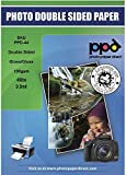 PPD 50 Sheets Inkjet Glossy Double Sided Photo Paper 8.5x11' 49lbs. 180gsm 9.9mil - Instant Dry and Water-Resistant (PPD044-50)