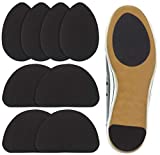 Beautulip Non-Skid Pads for Shoes Noise Reduction Self-Adhesive Slip Resistant Sole Stick Protector Pack of 8 (Black)