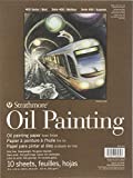 Strathmore (430-309) 400 Series Oil Painting Pad, 9' x 12', Natural White, 10 Sheets
