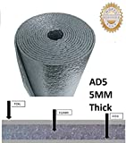 US Energy Products Reflective Insulation Shield, Heat Shield, Thermal Insulation Shield Vapor Barrier (24' x 25 FT) 50sqft R8 Water Proof Meets All Fire Codes (1/4 inch Thick) (One Pack)