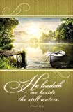 Church Bulletin 11' - Funeral- Memorial - He Leadeth (Pack of 100)