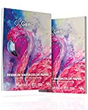 GenCrafts Watercolor Paper Pad 2 Pack - A4 8.3x11.7' - 30 Sheets (140lb/ 300gsm) - Cold Press Acid Free Art Sketchbook Pad for Painting & Drawing, Wet, Mixed Media