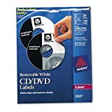 Avery Removable CD Labels, Print to The Edge, Removable Adhesive, 50 Disc Labels and 100 Spine Labels (5931)