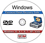 9th & Vine Password Recovery Reset CD Compatible With Windows Versions,10, 8.1, 7, XP and Vista in 32/64 Bit. No Internet Connection Required. Reset Lost Password