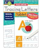 Trace with Me: Tracing Letters Wipe Clean Workbook Pre-K, Practice the Alphabet with Dry Erase Marker for Preschool and Kindergarten
