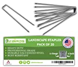 BzBirds USA Made Landscape Staples 6 Inch 11 Gauge Galvanized Garden Staple, Weed Barrier Landscape Fabric pins Ground Stakes for Gardening SOD Irrigation Tubing and Artificial Turf