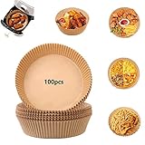UOMNICUE Air Fryer Parchment Liner, High Heat Oil-proof Disposable Parchment Papers for Air Fryers, Water-proof Food Grade Non-stick Parchment Liner for Air Fryer, Baking, Steamer, Microwave