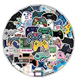 50pcs Gaming Stickers Vinyl Waterproof Gaming Sticker Pack Gamer Decals for Kids Teen Adults Birthday Party Laptop Bike Guitar Car Phone Water Bottles