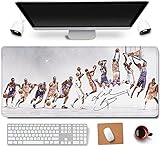 RTGGSEL 31.5x11.8 Inch Novelty KB Slow Motion Evolution Long Extended Large Gaming Mouse Pad with Stitched Edges XL Laptops Keyboard Mouse Mat Desk Pad