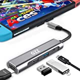 GZZ Upgraded USB Type C to HDMI Digital AV Multiport Hub, USB-C (USB3.1) Adapter PD Charger for Switch OLED/Nintendo Switch, Portable 4K HDMI Dock for Samsung DeX Travel TV Docking Station