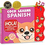Coco Learns Spanish Vol. 1 | Musical Spanish Book & Bilingual Toy for Toddlers & Babies; Libros en Español para Niños; Spanish Baby Book & Children’s Book; Learn Spanish for Kids, Niñas, Niños, Bebes