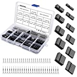 KINCREA Dupont Connector Kit —620 Pcs Crimp Housing Connector Kit with Dupont Wire Connectors-A Set of Male and Female 2.54 mm Dupont Connectors and Crimp Pins
