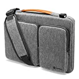 tomtoc 360 Protective Laptop Shoulder Bag for 13-inch MacBook Air M2/A2681 M1/A2337 2022-2018, MacBook Pro M2/A2686 M1/A2338 2022-2016, 13-inch Surface Pro 9/8/X/7+/7/6, Water-resistant Accessory Case