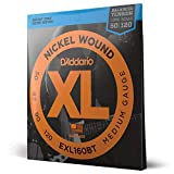 D'Addario EXL160BT 50-120 Gauge Nickel Wound Bass Guitar Strings, Balanced Tension Medium