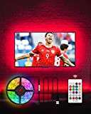 Hamlite TV Led Backlight 60-65 Inch TV,15Ft TV Lights Behind Monitor HDTV Work Space Decor-20 Colors Changing TV Bias Lighting for Gaming,Living Room Decor