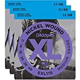 D'Addario EXL115 Electric 11-49 (3 Pack)