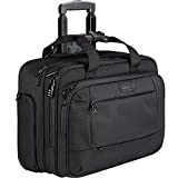 KROSER Rolling Laptop Bag for Men Women, Rolling Laptop Wheeled Briefcase for Business Fits Up to 17.3 Inch Laptop, Water-Repellent Wheeled Computer Bag Roller Case with RFID Pockets for Travel/School