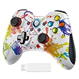 EasySMX 【2023 New】 Wireless Gaming Controller for Windows 7 8 10 11 PC/PS3/Android/Switch/Steam Deck, Dual-Vibrate Gamepad Joystick Computer Game Controller With Turbo, 14 Hours Working Battery