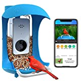 JOW Smart Bird Feeder with Camera, Bird House Camera with AutoNotifying When Birds Coming, 2022 Newest Version Bird Watching Camera WiFi Wireless with AI Identify Bird Species