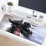 Gaming Mouse Pads Final Fantasy XIV Gaming Mouse Pad Large Mousepad XXL Desk Mat Pc Mouse Carpet Computer Keyboard Pad with Lock Edge (80cm*30cm)