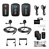 Saramonic Blink500 B2 Ultracompact 2.4GHz Dual-Channel Wireless Lavalier Microphone for Camera DSLR Android iOS Phone Video Microphone -Great for Interview Podcast Live Stream Vlog