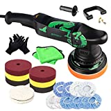 BATOCA Dual Action Polisher, 6 Inches and 700w Random Orbital Car Buffer Polisher, 6 Variable Speed DA Polisher with Foam/Wool Pads, Polish Bonnet, Microfiber Towels for Waxing,Buffing,Polishing