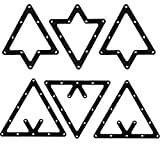 YXCX 6 Pcs Magic Ball Rack Magic Rack Sheet, Pool Ball Rack Magic Rack Sheet Billiards Ball Rack Holder Sheet,Triangle Cue Accessories 8, 9, and 10 Ball Combo Pack