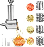 Stainless Steel Slicer Shredder Attachment for KitchenAid Mixer, Cheese Grater, Food Slicer for KitchenAid Mixer, Accessories for Kitchenaid