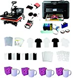 15'x15' 5in1 Professional Sublimation Heat Transfer Machine WF-2860 Printer CISS KIT