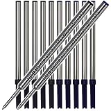 Jaymo Replacement for Cross Selectip 8523/8521 - Measures 4.375 in / 111 mm Long - Gel Rolling Ball Pen Refill - 6 Black + 6 Blue