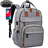 LOVEVOOK Laptop Backpack for Women & Men Unisex Travel Anti-Theft Bag Business Computer Backpacks Purse College Backpack, Casual Hiking Daypack with Lock, 15.6 Inch, Grey
