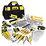 TOPLINE 467-Piece Household Home Tool Sets for Mechanics, Heavy Duty Home Tool Kit for Men with 16-Inch Tool Bag, Tool Sets for Men, Tool Kits for Home General Maintenance, Basic Applications