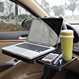 Silence Shopping Multi-Functional Car Vehicle Seat Portable Foldable Car Seat Back Pc Mount Tray Black Table Laptop Notebook Desk Table Car Dining Food Drink Desk Cup Holder