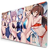 Amber Ganyu Jean Genshin Impact Large Gaming Mouse Pad XXL Extended Mat Desk Pad Mousepad with Non-Slip Computers Laptop 29.5 X 15.8 X 0.12 Inch