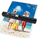 Portable Scanner Handheld Scanner Iscan for A4 Documents, Photo,Pictures,Receipt. Scanner Wand for Flat Scanning, UP to 900 DPI ，Include 16G SD Card，a Pair of AA Batteries