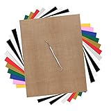 HTV Heat Transfer Vinyl Bundle: 13 Pack 12' x 10' Iron on Vinyl for T-Shirt, 9 Assorted Colors with HTV Accessories Tweezers for Cricut, Silhouette Cameo or Heat Press Machine